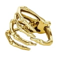 thumbnail image 2 of Gothic Skeleton Bracelet Bangle for Halloween Cosplay Costume Rave Parties Golden, 2 of 7
