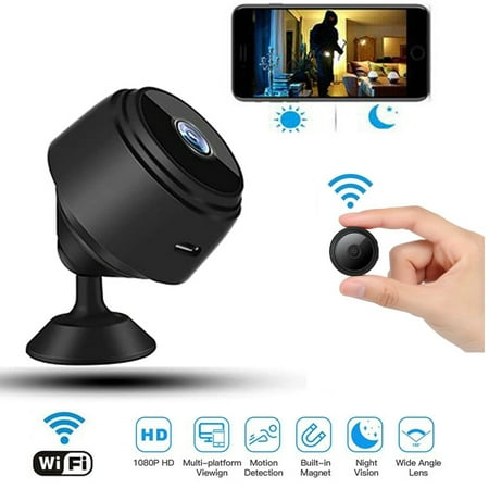 Xameyia Wireless Mini Camera, WiFi Wireless Video Camera 1080P HD Small Home Security Cameras for Car Home Outdoor Indoor
