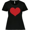 thumbnail image 3 of Inktastic Red Heart Valentine Women's Plus Size T-Shirt, 3 of 5