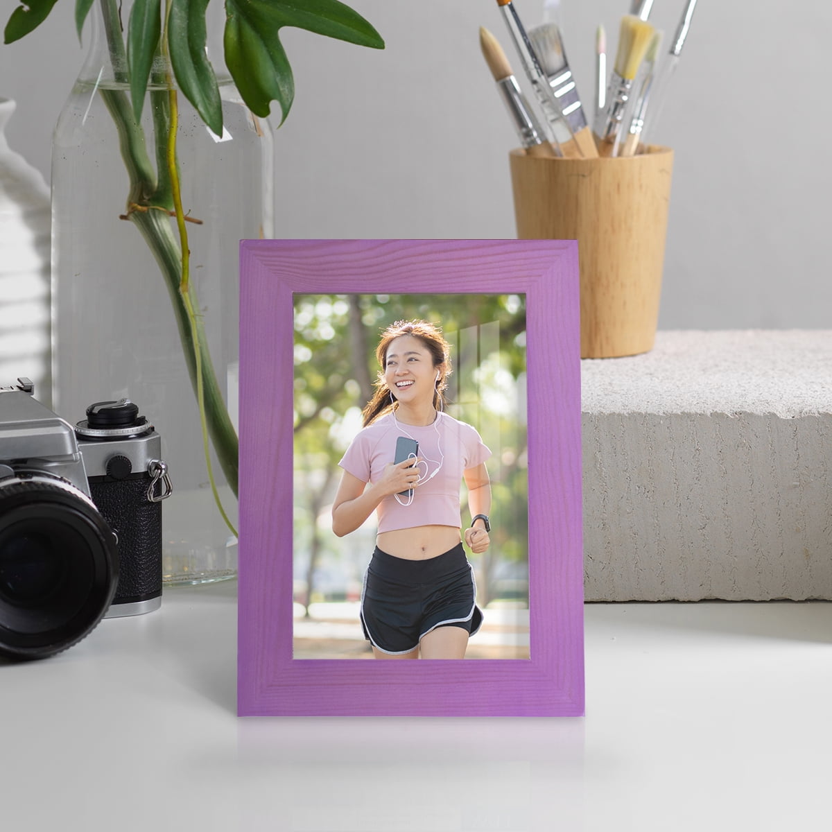 4x6 Wood Grain Picture Frame - Violet