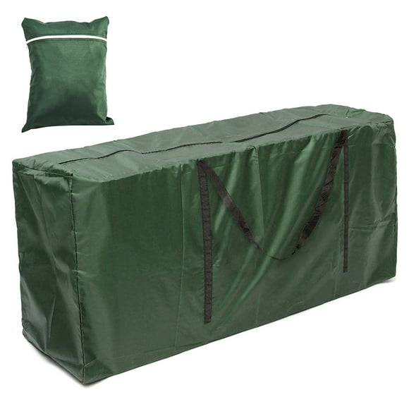 Meubles Coussin Sac de Rangement 210D Tissu Polyester Imperméable Coussin de Patio Sac de Rangement Rectanglar Léger Zippé Étui de Transport