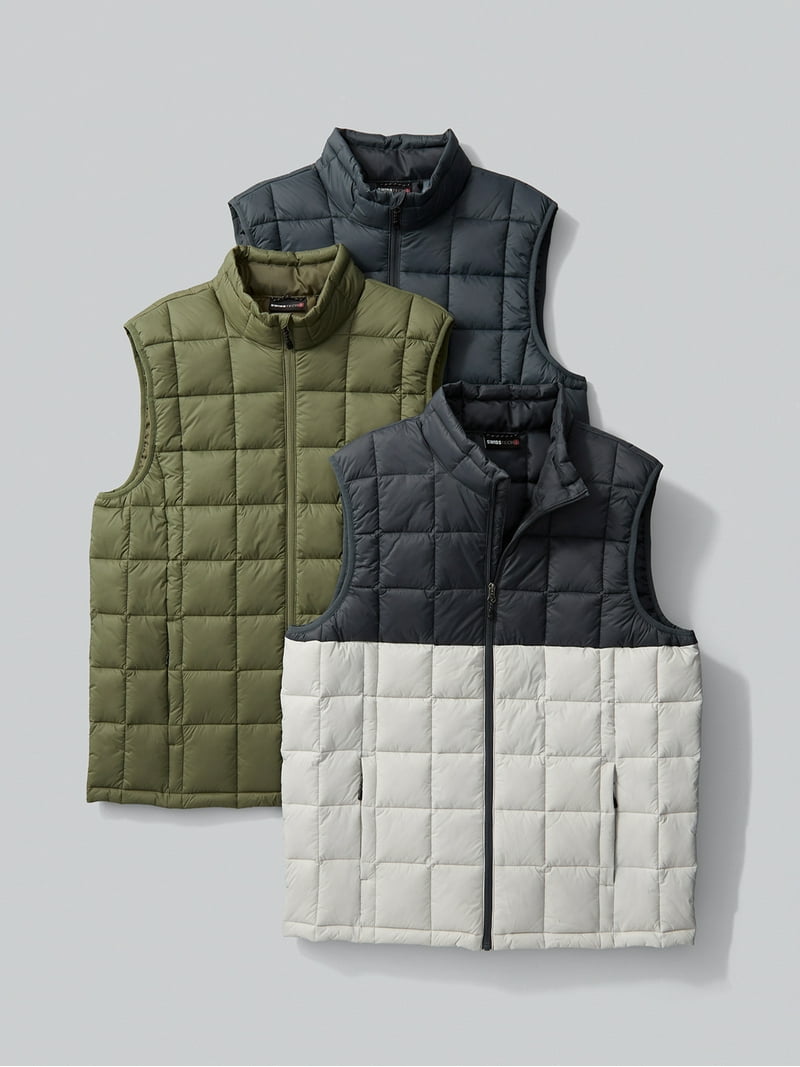 Swiss Tech Men's and Big Men's Puffer Vest, Sizes S-3XL