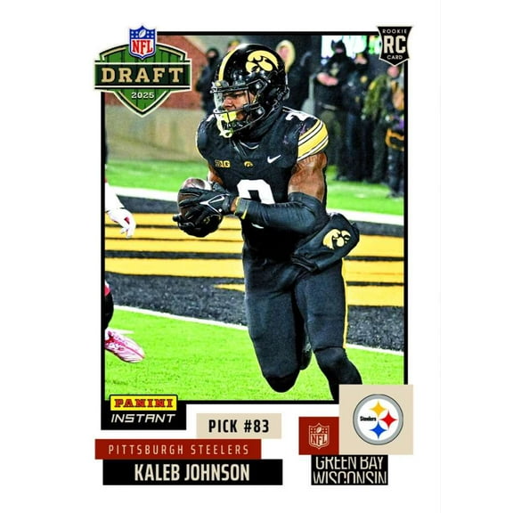 NFL 2025 Instant Draft Night Football   Kaleb Johnson #32 (Rookie)