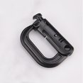 thumbnail image 1 of Mosquetón para mochila en forma de D para exteriores, cierre colgante de acero y plástico (negro) Likrtyny  Para estrenar, 1 of 6
