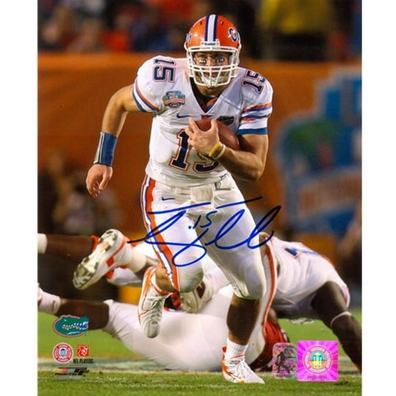 Tim Tebow Autographed Florida Gators (08 BCS Run) 8x10 Photo - Tebow Holo