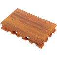 thumbnail image 4 of Brown Wooden Display Stand for Teapot Flower Pot Statue Craft Decor Storage 6.3 Inches, 4 of 5