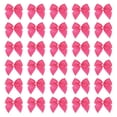 thumbnail image 1 of Uxcell 100 Pcs Mini Lazos de Cinta Rosa Roja con Perla de 1" Flores de Cinta Apliques para Manualidades DIY Lazos para el Cabello Costura Decoración de Bodas Fiesta Navidad, 1 of 5