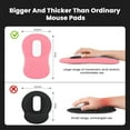 thumbnail image 4 of Ergonomic Mouse Pad with Wrist Rest Support Large Mousepad with Memory Foam Wrist Rest and PU Base Massage Bulge Design for Pain Relief Computer Wireless Mouse Desk(xx ) Bl, 4 of 7