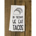 thumbnail image 1 of One Bella Casa 75127TW Taco Tuesday Tea Towel - Black, 1 of 1
