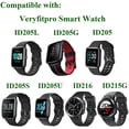 thumbnail image 3 of Correas deportivas de nailon compatibles con reloj inteligente e ID205 ID205G ID205U ID205S ID215G, correa de repuesto suave y transpirable para mujeres y hombres, arena rosa-rosa arena Adepaton CZDZ-HY149-2, 3 of 6