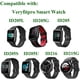 thumbnail image 3 of Correa de nailon deportivo compatible con reloj inteligente e ID205 ID205G ID205U ID205S ID215G, correa de repuesto suave y transpirable para reloj deportivo para mujeres y hombres, color rosa arena Ormromra CZDZ-HY149-1, 3 of 6