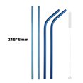 thumbnail image 1 of Ensemble de Pailles en Acier Inoxydable 18/10 Paille Réutilisable Paille à Boire Métal de Haute Qualité Paille Colorée avec Brosse Nettoyante Accessoire de Bar Fête 5 Pcs Bleu, 1 of 6