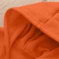 thumbnail image 4 of Kids Zip Up Hoodie School Uniform Boys Girls Zipper Sweatshirt Oversized Y2K Fall Hooded Jackets With Pockets Preppy Clothes 3-12Y, Orange, 130, 4 of 6