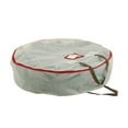 thumbnail image 3 of Household Essentials 30" Holiday Wreath Storage Bag, Red and Green, 3 of 5