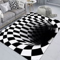thumbnail image 3 of Alfombra de ilusión de vórtice 3D para puerta de entrada, felpudo óptico geométrico abstracto, felpudo antideslizante, Alfombra de decoración para sala de estar, 3 of 4