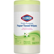 Clorox Multi-Purpose Paper Towel Cleaner Wipes, Jasmine Scent, 75 Count