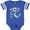 Football Blue and White, variant on Inktastic I Need Some Space Dinosaur Astronaut with Stars and Planet Boys or Girls Baby Bodysuit