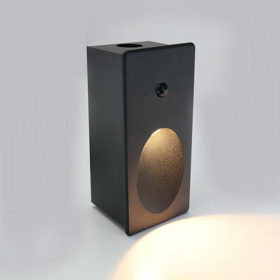 Motion Sensor Led Step Light - Aluminum Black Body, 3 Color Temperatures, 2.5w Energy-Saving Night Light, Suitable For Indoor Stairs, Corridors, And Passages