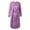 Purple, variant on Women's Elegant Dresses Sets 2-Piece Set Long Sleeve Hollow Out Lace Cardigans Formal Dress Knee Length Party Dress,Size:S