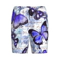 thumbnail image 4 of Gaeub Butterflies Printed Men's Short Pajama Pants, Lightweight Lounge & Sleep Bottoms Keep You Cool - Medium, 4 of 9