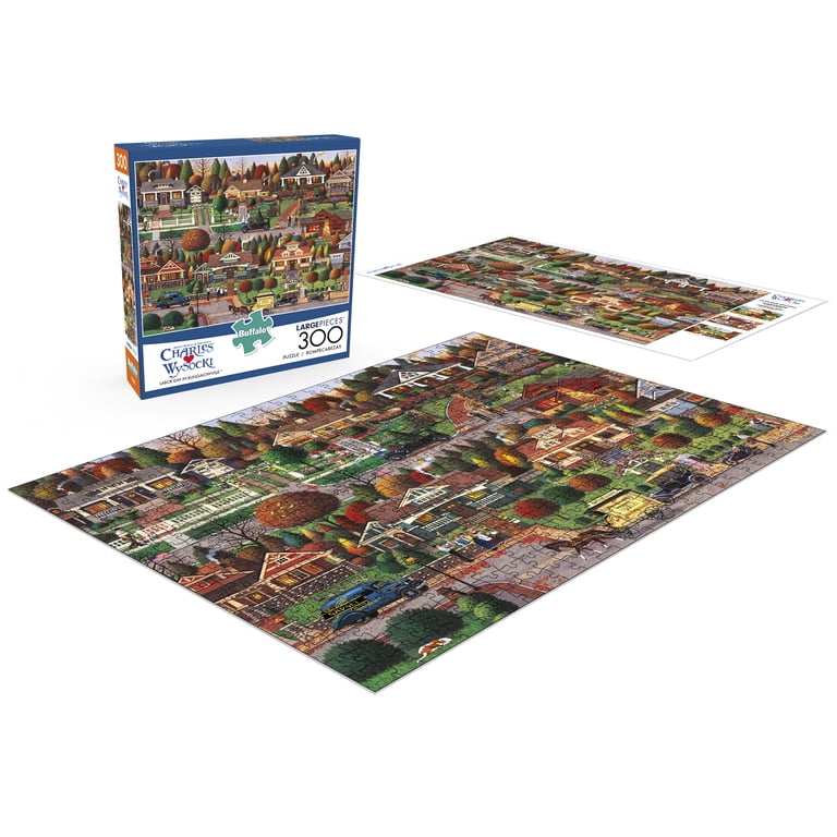 Buffalo Games Charles Wysocki Labor Day in Bungalowville 300 Piece