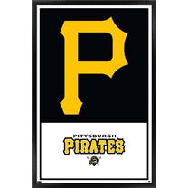MLB Pittsburgh Pirates - Logo 22 Wall Poster, 22.375" x 34" Framed