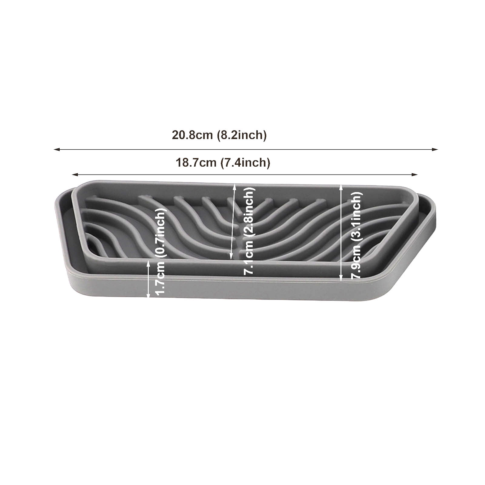 Refrigerator Drip Catcher Tray, Reusable Silicone Refrigerator Water Drip Tray Catcher Anti Slip  For Household Use