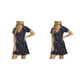 thumbnail image 1 of Qarigey Vestidos de una línea de dama Estampado de flores rotas Tallas múltiples Mujeres sexy Cintura delgada Vestido con estampado Type2 NO2, 1 of 6