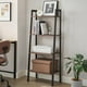 thumbnail image 2 of VASAGLE Estantería de Escalera, Estantería de 4 Niveles, para Sala de Estar, Dormitorio, Cocina, Oficina, Marrón Avellana y Negro, 2 of 5