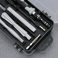 thumbnail image 4 of 1 Ensemble Trousse de Tournevis 117 en 1 Polyvalente Réparation Instrument Précis Ensemble d'Outils de Démontage pour Maison Magasin (Noir Gris), 4 of 6