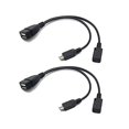 thumbnail image 2 of Paquete De 2 Cables Otg De Repuesto Para Fire Stick 4K Fire Tv Compatible Con Samsung Galaxy Lg Android Phone Tablet Micro Usb Host Con Alimentación Micro Usb, 2 of 5