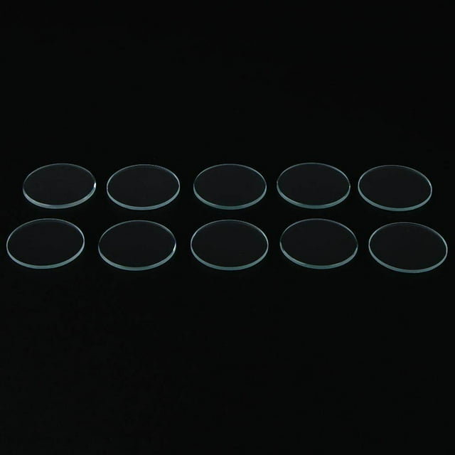 fastboy 10pcs 1mm Thick Clear Flat Mineral Glass Watch Replace Part Watchmaker 25
