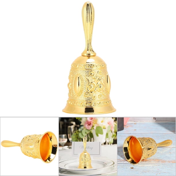 Jingle Bells, Campana De Barra, Campana De Té De Metal, Anillo De Servicio, Campana De Mano Clásica Para Cena, Recepción Escolar