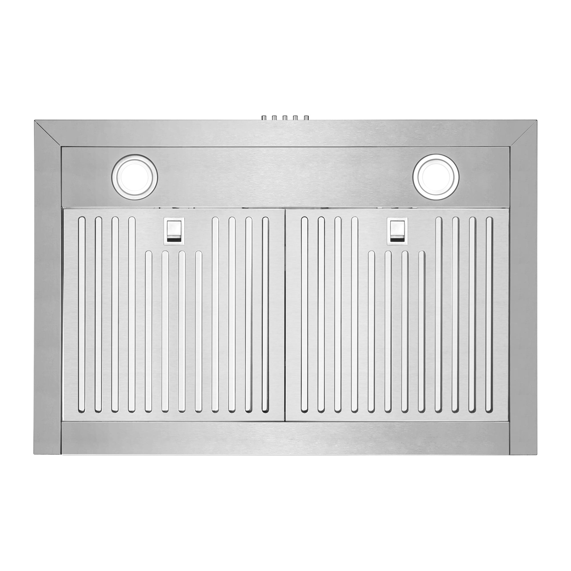 RCA 30 in. Sterling Collection 400 CFM Ducted T-Shape Wall Mount Range Hood, Push Buttons, LEDs, Stainless Steel
