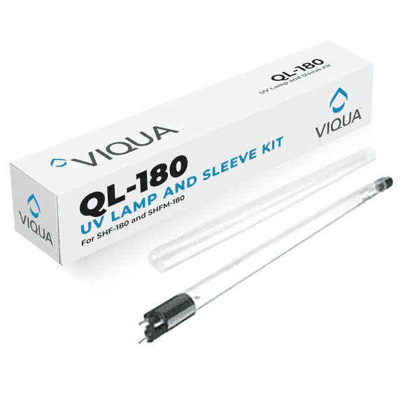 VIQUA QL-180 UV Lamp Bulb and Sleeve Replacement Kit, for Ultraviolet Water Purification Systems SHF-180 and SHFM-180