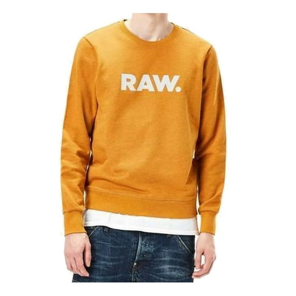 G Star G Star Raw New Gold Mens Size Large L Embossed Logo Crewneck Sweater Walmart Com Walmart Com