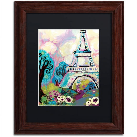 Trademark Fine Art "La Dame De Fer" Canvas Art by Natasha Wescoat, Black Matte, Wood Frame