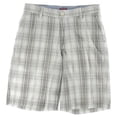 thumbnail image 3 of IZOD Men's Flat Front Poplin Plaid Short, High Rise, 33W, 3 of 3