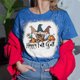 thumbnail image 1 of Pntutb Mujeres Casual Manga Corta Corbata Digital Impresión Cuello Redondo Camiseta Suelta Blusa tops Pntutb Pntutb-5280, 1 of 5