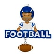 thumbnail image 5 of Personalized Football Ornament - Sports Ornaments for Christmas Tree, NCAA Football Ornaments, Football Christmas Ornament, Football Gifts - Football Word Black Boy - Free Customization, 5 of 10