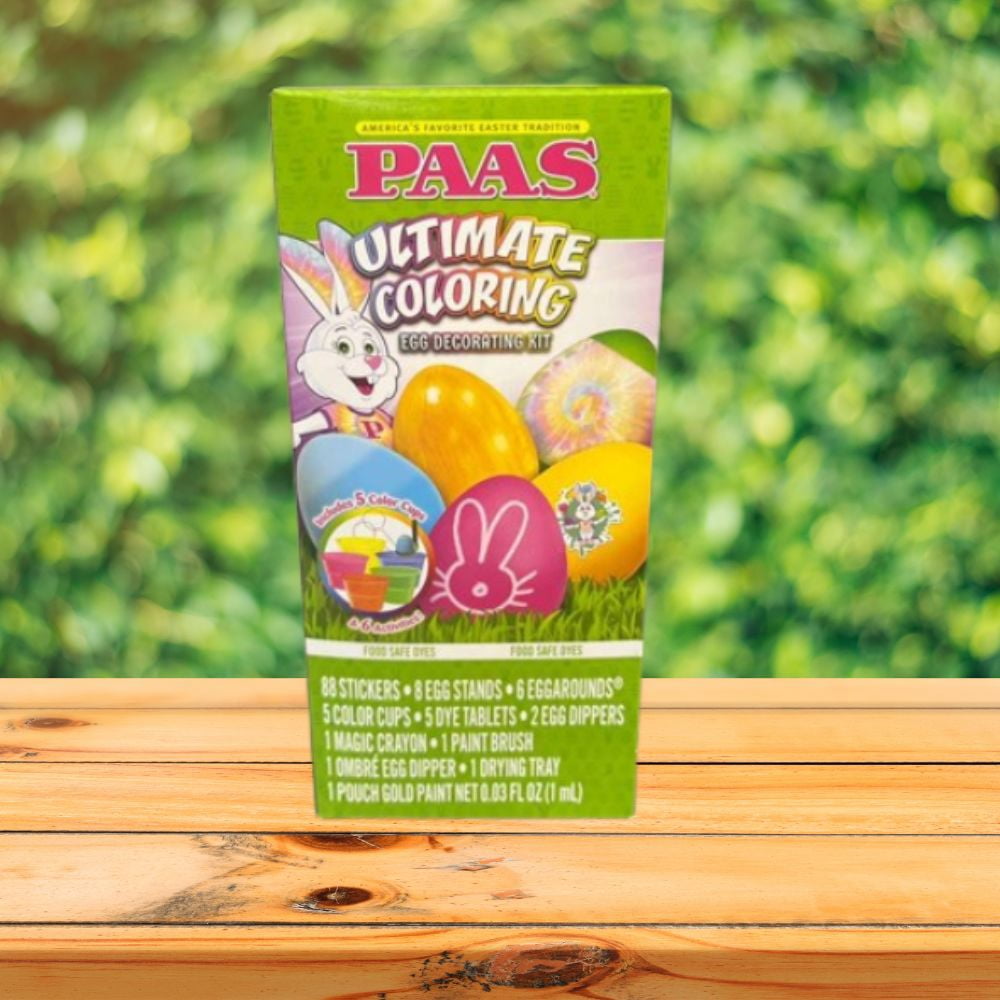 PAAS Ultimate Coloring Egg Decorating Kit (1 Pack) – Deluxe DIY Bundle with 88 Stickers, Gold Paint, 5 Color Cups, and Bonus LaPrima Morceau Bonbon