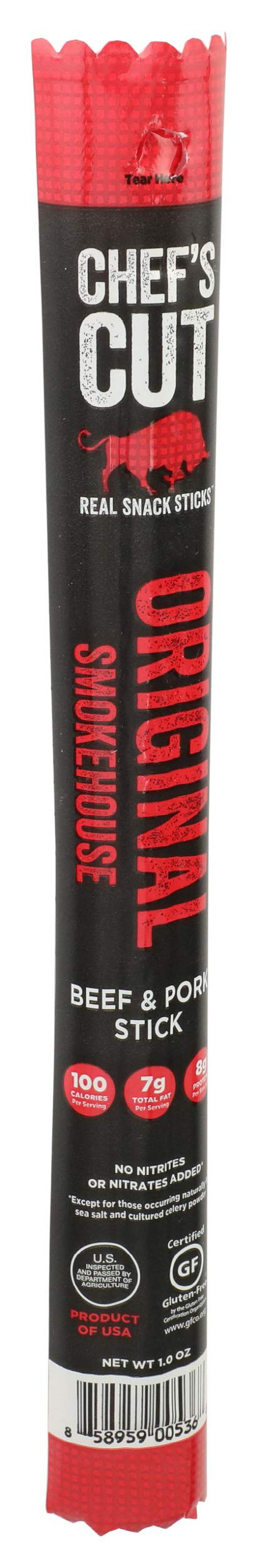 Chef's Cut Original Smokehouse Snack Stick 1 oz Pack Of 24