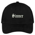 thumbnail image 1 of Trendy Apparel Shop Sinner Embroidered Low Profile Adjustable Cap Dad Hat, 1 of 2