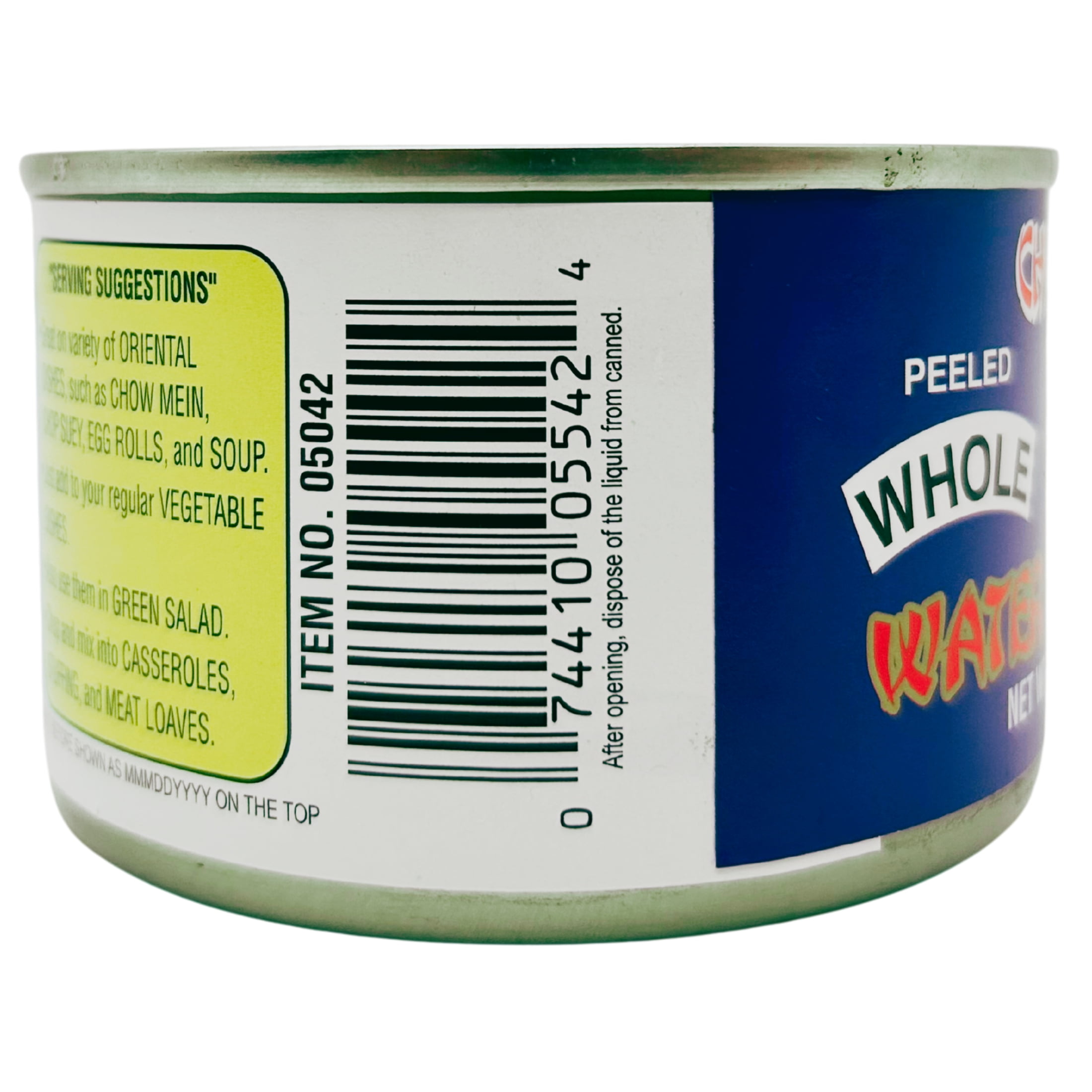 China Sea Whole Water Chestnuts, 8.00 oz, 12 pack