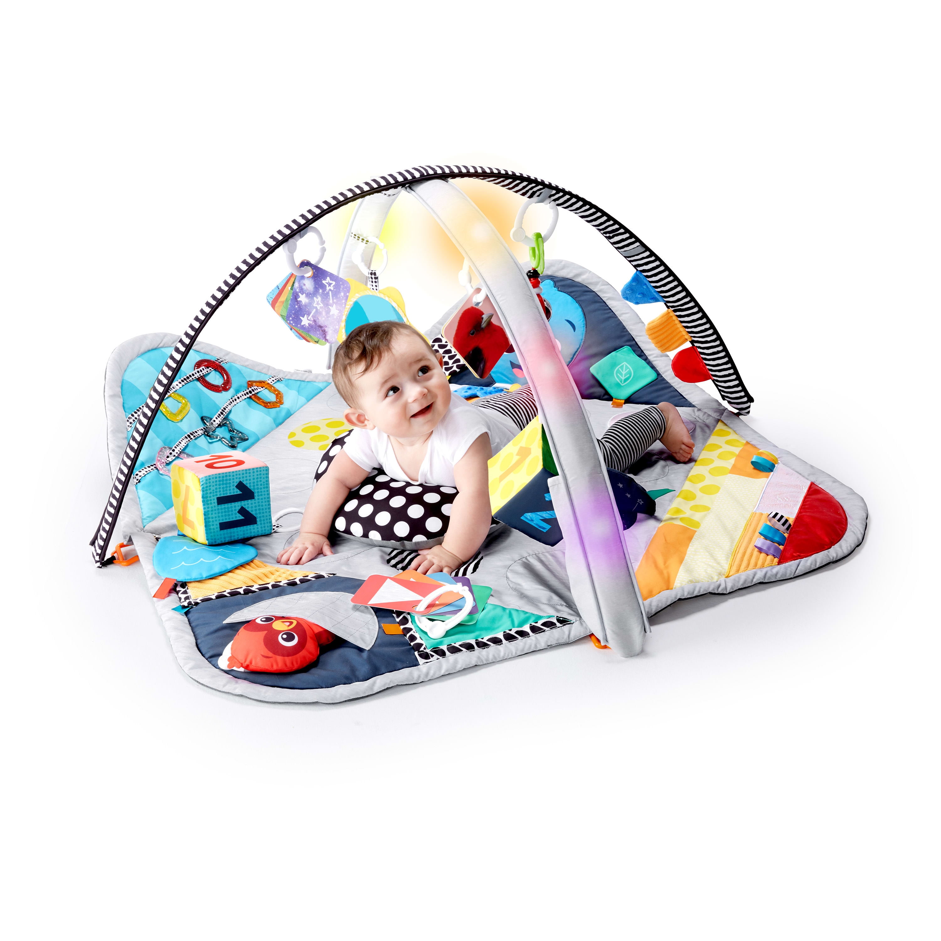 Baby Einstein Sensory Play Space Newborn-to-Toddler Discovery Gym and Play Mat, Ages Newborn +