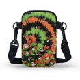 thumbnail image 2 of HELLHERO Adjustable Strap Crossbody Small Crossbody Bags with Lightweight Polyester 4.33"x1.97"x7.09" for Women, Gold Gift Box on Black Pattern, 2 of 7