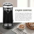 CHULUX Small Coffee Maker Single Serve, Travel One Cup Pod Coffee Maker
