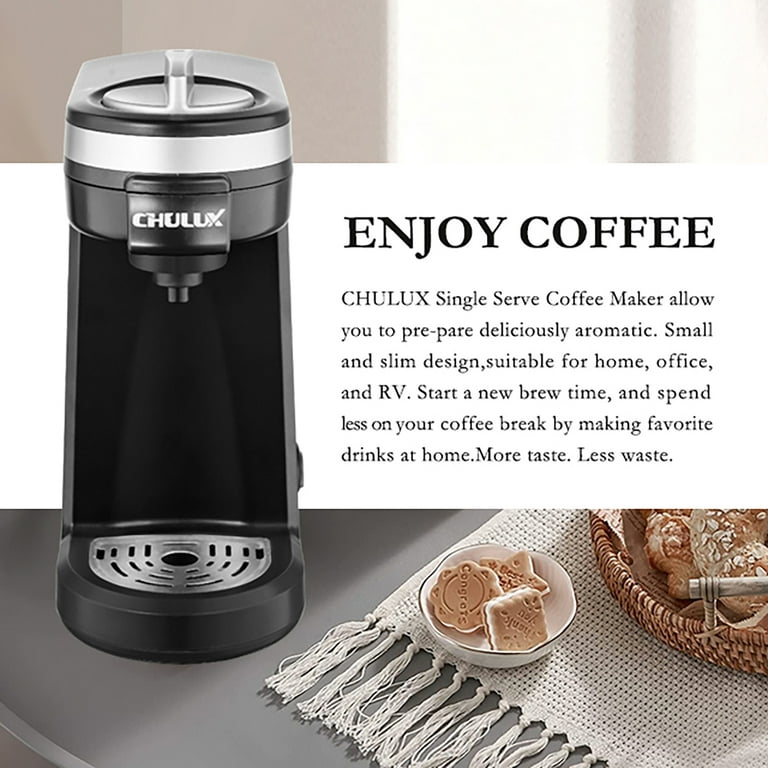 Dropship CHULUX Single Serve Coffee Maker KCUP Pod Coffee Brewer, Single  Cup Coffee Machine Mini 3 In 1 For K CUP Ground Coffee Tea Filter, One Cup Coffee  Maker Fit Travel Mug