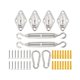 thumbnail image 1 of 40pcs Sunshades Sail Install Attachments Corrosions Resistant Sunshades Hardware for Triangles and Rectangles Sail, 1 of 5