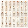 thumbnail image 4 of 36PCS Vintage Cocktail Recipe Cards 3.5in x 2.36in Bartender Instruction Cards for Home Bar Party Decor, Retro Drink Mixing Guide Cards for Wedding Birthday Celebration, 4 of 6